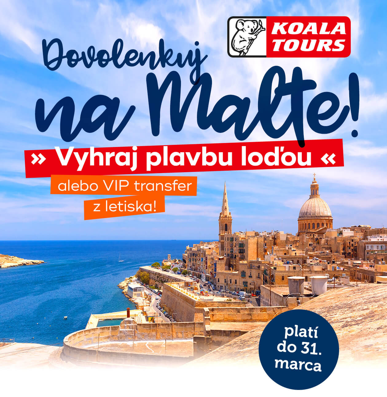 Dovolenkuj na Malte a vyhraj!