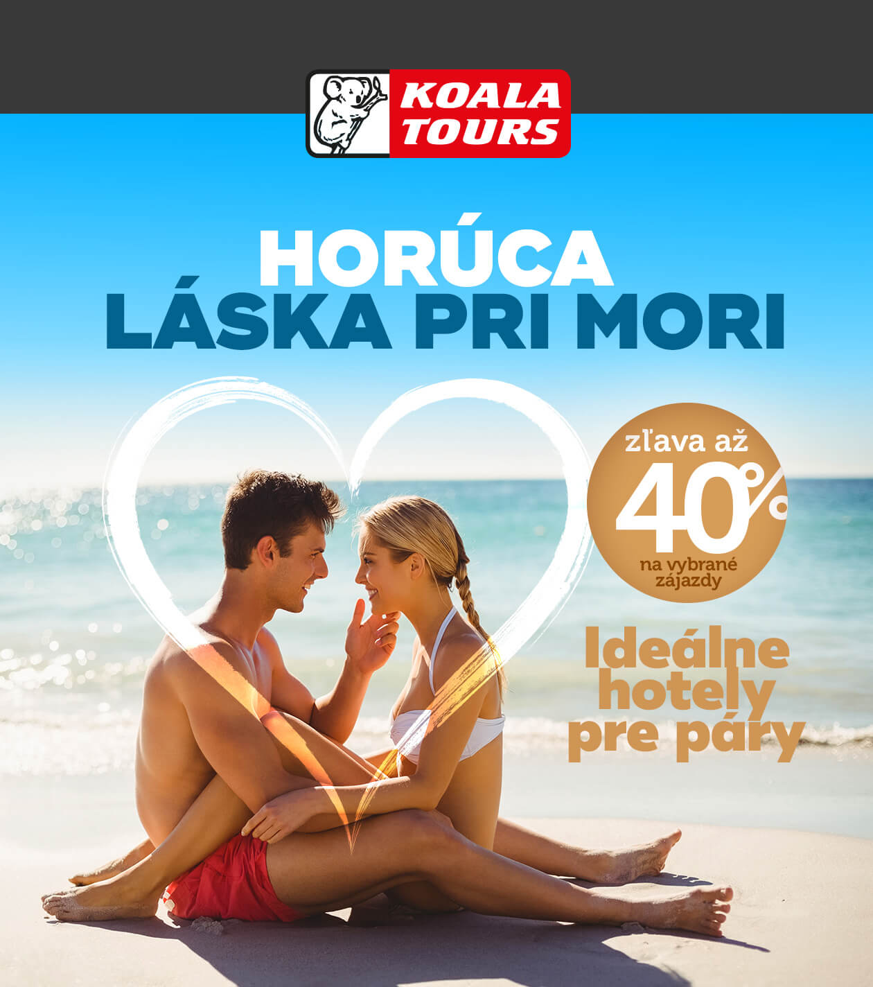Nielen na Valentína, ale aj v lete pri mori si s nami užiješ horúcu lásku